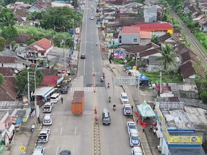 ETLE Drone Patrol Presisi Pantau Lalin Sukaraja-Sukabumi Jelang Operasi Ketupat 2026