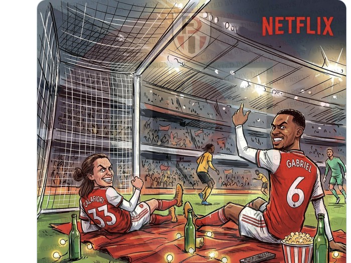 Meme Arsenal disama-samakan dengan serial Netflix karena tak kunjung juara tiap musimnya.