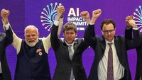 Viral! Momen 'Perang Dingin' Bos AI Altman & Amodei di India
