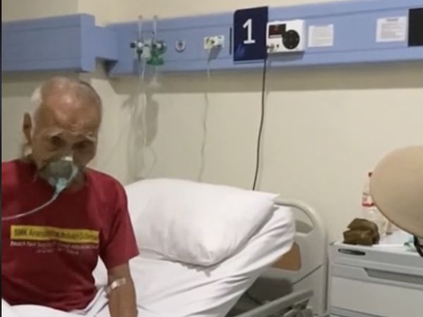 Kesabaran Diding Boneng Jalani Perawatan di RS Usai Sesak Napas