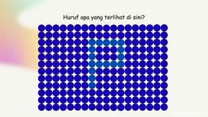 Tes Ketajaman Saraf Mata, Huruf Apa yang Ada di Balik Pola Warna Ini?