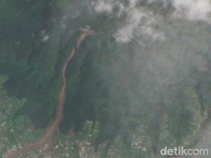 Citra Satelit Gunung Burangrang Usai Longsor yang Telan Ratusan Jiwa