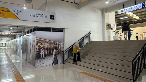 Stasiun Pondok Cina Depok. (Devi/detikcom)