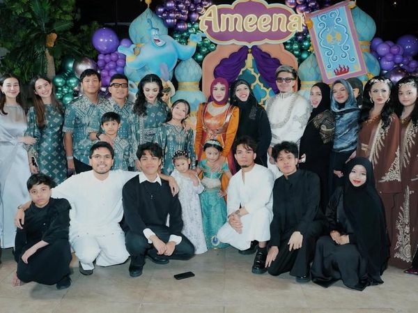 Semua Rayakan, Ameena Ultah ke-4 Cosplay Jadi Putri Jasmine