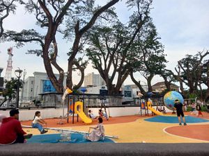 Playground Lapangan Merdeka Medan Dibuka, Warga Berharap Fasilitas Terawat