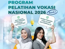 Kuota-Cara Daftar Pelatihan Vokasi Nasional 2026 buat Lulusan SMA 2023-2025!
