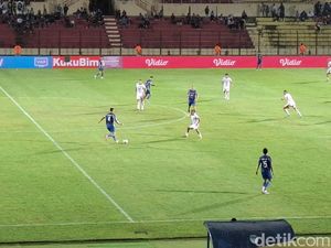 PSIM Jogja Tertinggal 0-2 dari Bali United di Babak Pertama
