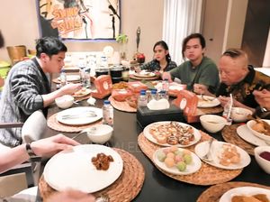 Momen Hangat Maia Estianty Bukber Bareng Al El Dul di Rumah