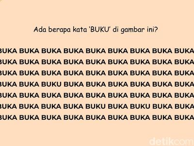 Masih Bisa Fokus Nggak? Coba Hitung Kata yang Berbeda di Gambar Ini