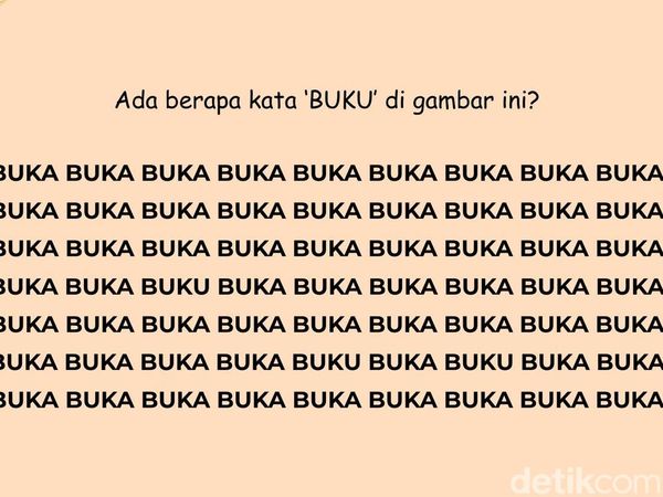 Masih Bisa Fokus Nggak? Coba Hitung Kata yang Berbeda di Gambar Ini