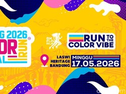 Serunya Heritage Run Experience Penuh Warna di Bandung Color Run Festival 2026