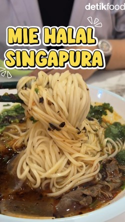 Video: Halal! Ada Mie Lanzhou Autentik di Sebelah Tembok Pink Viral Singapura