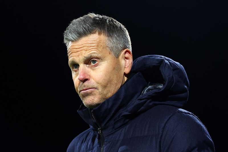 BODO, NORWAY - FEBRUARY 18: FK Bodo/Glimt coach Kjetil Knutsen looks on during the UEFA Champions League 2025/26 League Knockout Play-off First Leg match between FK Bodo/Glimt and FC Internazionale Milano at Aspmyra Stadion on February 18, 2026 in Bodo, Norway. (Photo by Chris Brunskill/Fantasista/Getty Images)