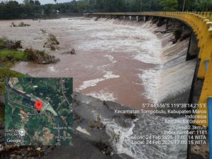 Waspada Banjir, Bendung Lekopancing dan Kolam Nipa-nipa Naik Status Siaga