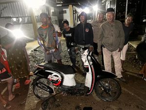 3 Pemuda di Polman Dianiaya Rombongan OTK, 1 Motor Pelaku Dirusak Warga