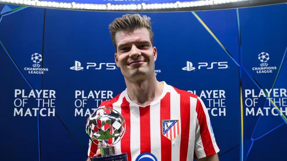 Alexander Sorloth jadi MoTM laga Atletico Madrid vs Club Brugge. (Foto: dok. UEFA)
