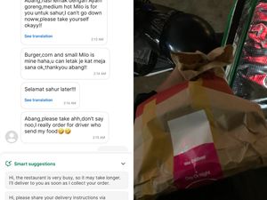 Terharu! Ojol Ini Nggak Nyangka Dapat Sahur Gratis dari Pelanggan