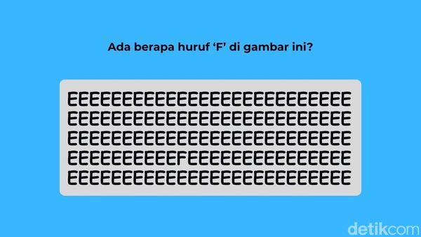 Tes Ketajaman Mata, Temukan Huruf yang Berbeda dari Deret Ini