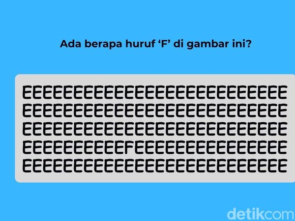 Tes Ketajaman Mata, Temukan Huruf yang Berbeda dari Deret Ini