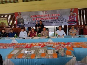 Polisi Sita 818 Gram Sabu di Lombok Timur, Pemilik Kabur