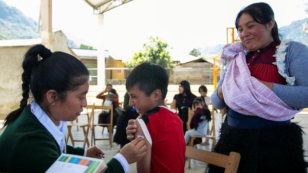Lonjakan Kasus Campak, Petugas Kesehatan Genjot Vaksinasi di Chiapas