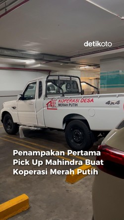 Video Wujud Pick Up Mahindra Scorpio Berstiker Koperasi Merah Putih