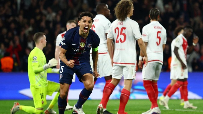 Paris Saint-Germain melaju ke Babak 16 Besar Liga Champions usai singkirkan AS Monaco,