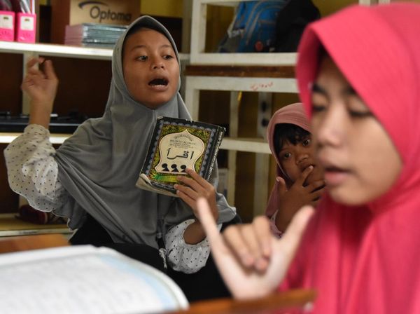 Santri Difabel Tekuni Al-Quran di Ramadan 1447 H