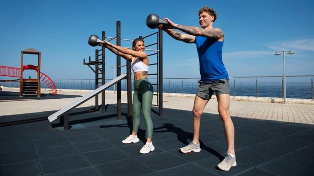 Ilustrasi olahraga fitness