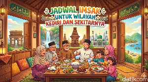 Jadwal Imsak Kediri dan Sekitarnya 15 Maret 2026