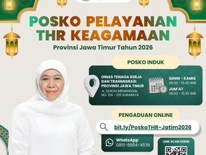 Khofifah Imbau THR Cair H-7 Lebaran, Pemprov Jatim Siapkan 54 Posko Aduan