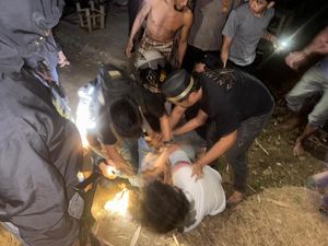 Pria Mabuk di Sinjai Tikam Tetangga Ditangkap, Sempat Gigit Tangan Polisi