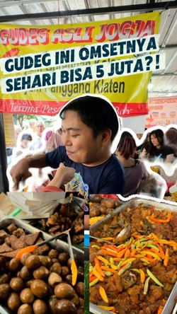 Video: Gudeg di Pasar Takjil Ini Sehari Omsetnya Sampai Rp 5 Juta! 