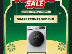 Besok Transmart Full Day Sale, Mesin Cuci Front Load Diskon Rp 1,7 Juta