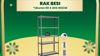Rak Besi Banting Harga di Transmart Full Day Sale