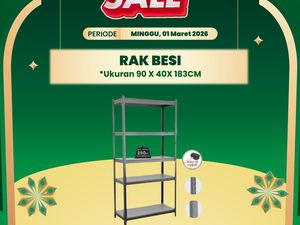 Rak Besi Banting Harga di Transmart Full Day Sale