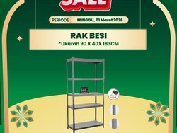 Rak Besi Banting Harga di Transmart Full Day Sale