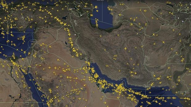 Wilayah Udara Iran ditutup