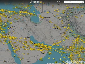 Menegangkan! Iran Diserang AS-Israel, Langitnya Langsung Sepi Pesawat