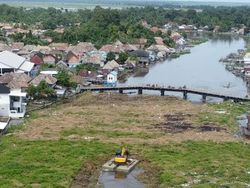 Duh, Hamparan Eceng Gondok Tutupi Aliran Sungai di OKI
