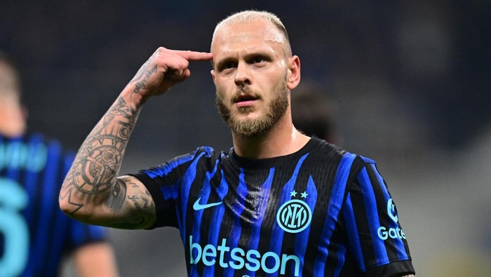 Federico Dimarco sudah terlibat dalam 20 gol Inter Milan di Serie A musim ini.