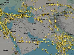 Video: Penampakan Kosongnya Aktivitas Wilayah Udara Iran-Israel