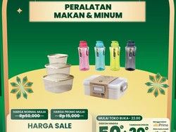 Alat Makan & Minum Diobral Murah di Transmart Full Day Sale