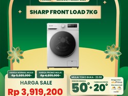 Mesin Cuci Front Load 7KG Hanya Rp 4 Jutaan di Transmart Full Day Sale