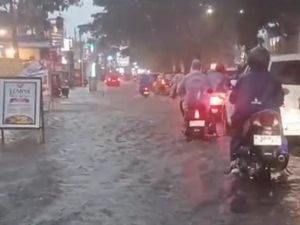 Hujan Deras Bikin Kawasan Soekarno-Hatta Malang Banjir hingga 80 Cm