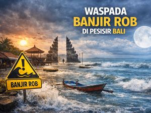 Waspada! Banjir Rob Diperkirakan Terjadi di Pesisir Bali pada 2-9 Maret