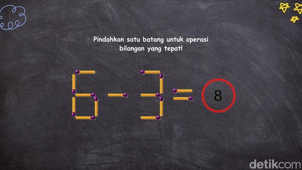 Teka-Teki Ini Terlihat Gampang, Bisa Pindahkan Batang Korek dengan Benar?