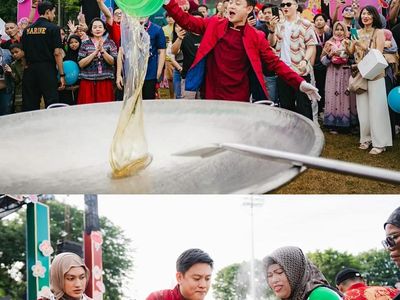 Wow! Bobon Santoso Pecahkan Rekor Dunia Bikin Lontong Cap Go Meh 5 Ribu Porsi