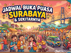 Jadwal Buka Puasa Surabaya dan Sekitarnya Hari Ini 3 Maret 2026