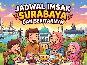 Jadwal Imsak Surabaya dan Sekitarnya Rabu 4 Maret 2026